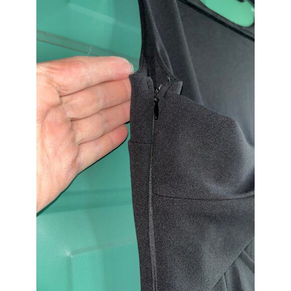 Lulus medium black formal Maxi Dress new *2 tiny fabric picks* - Picture 9 of 15